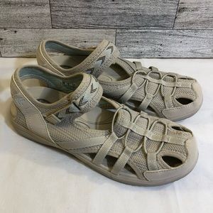 Dr Scholls Women’s Daze Cream Gel Sole Athletic Comfort Sandals Size 7 M